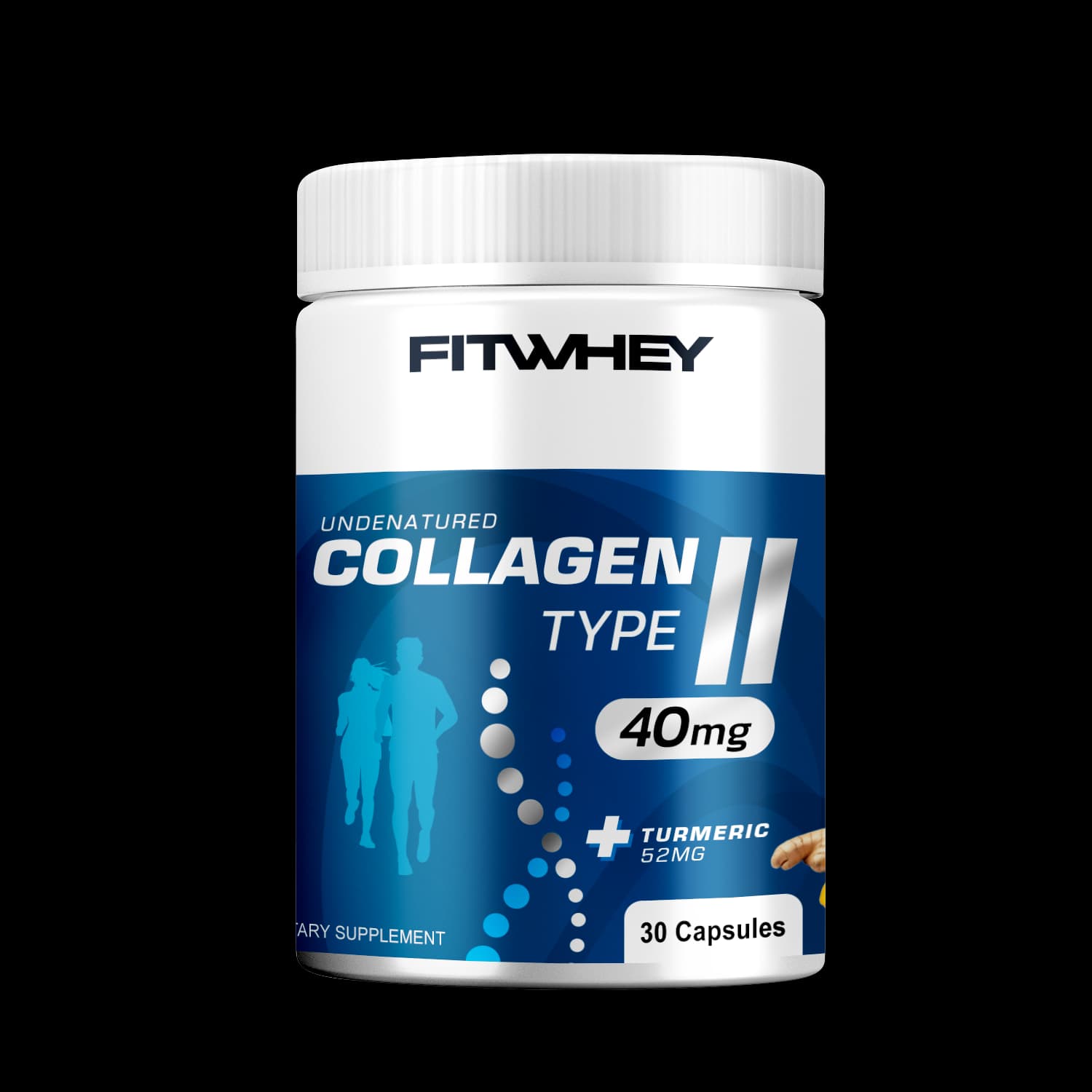 Undenature Collagen type II 40mg + Turmeric 52mg